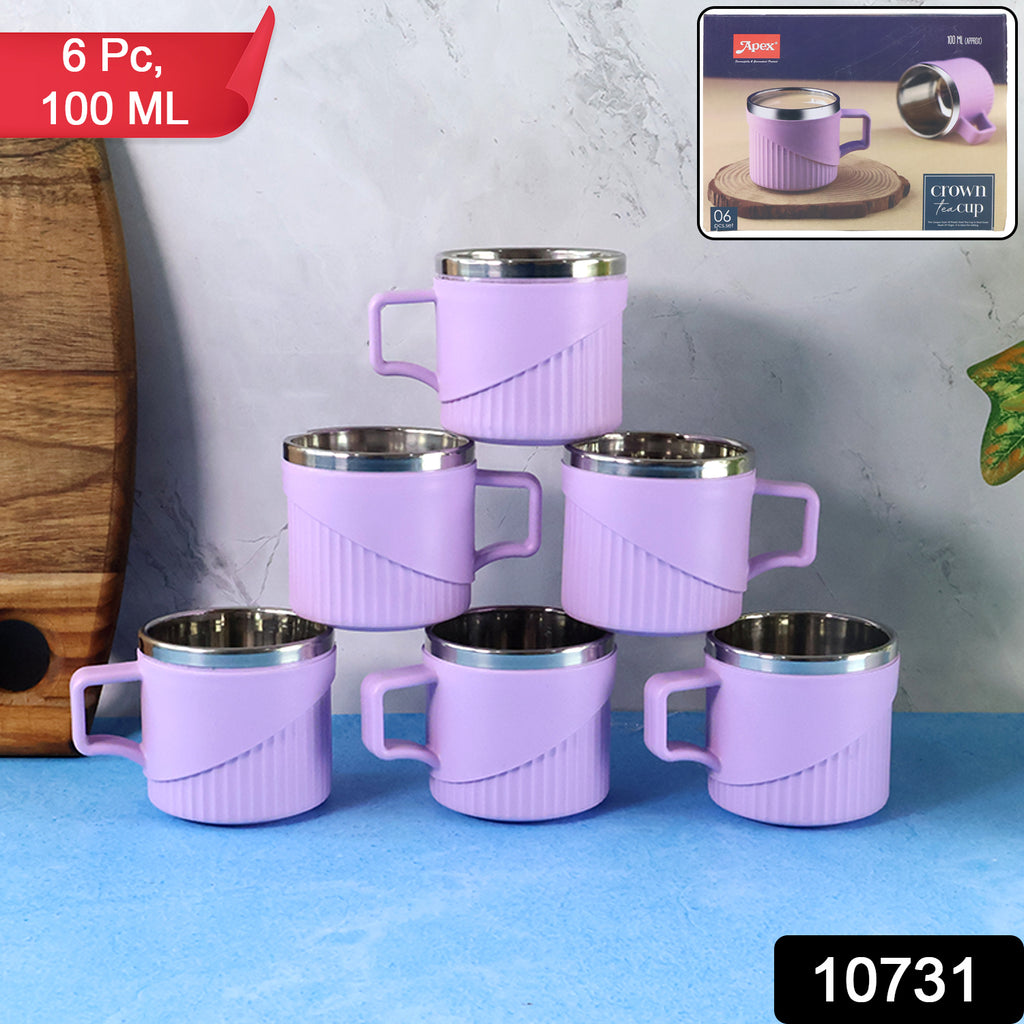 Apex Sturdy Tea  Coffee Cup - (6 Pc  Set)